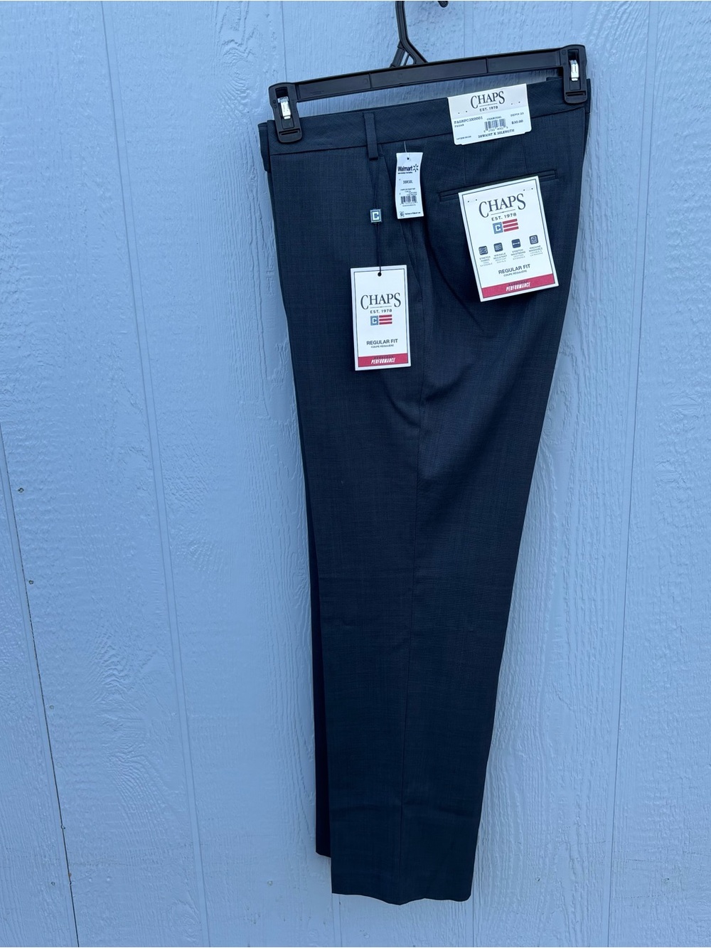 Chaps Men's Dark Charcoal Dress Pants